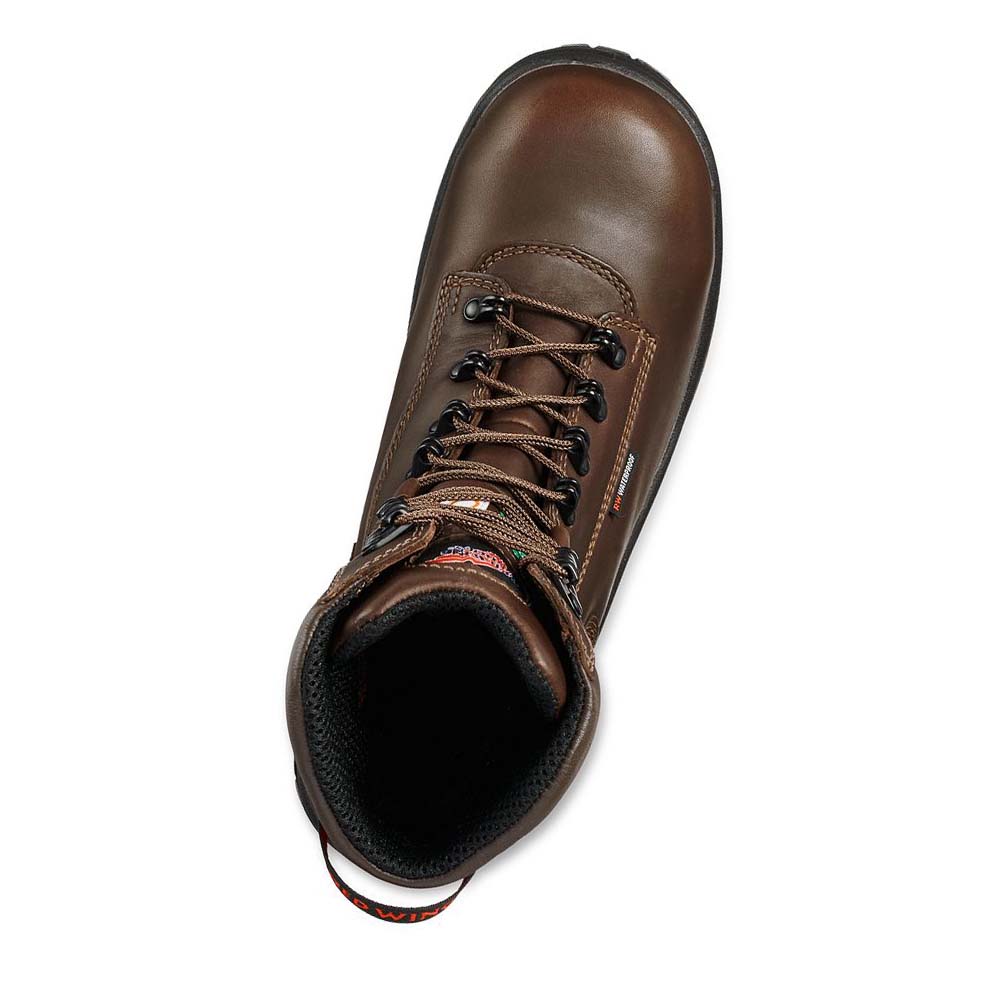 Red Wing King Toe® 8-inch Insulated, CSA Safety Toe Men's Waterproof Boots Coffee | ZA 361HAP